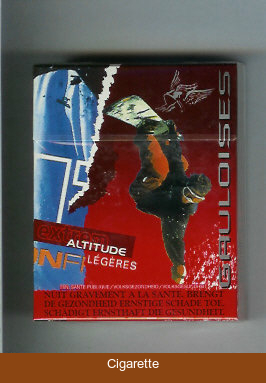 Gauloises Extrem Altitude Legeres 25s cigarettes hard box