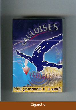 Gauloises with gymnast cigarettes hard box
