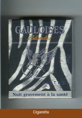 Gauloises Blondes cigarettes Filtre grey 25s hard box