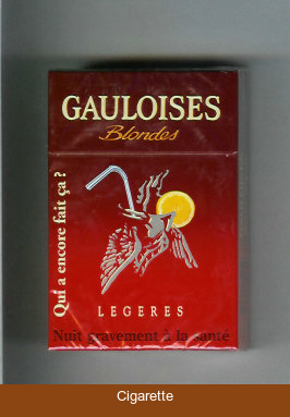 Gauloises Blondes cigarettes Legeres Qui a Encore Fait Ca ' hard box