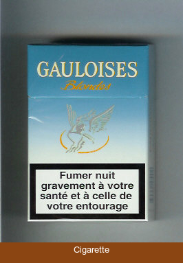 Gauloises Blondes light blue Cigarettes hard box