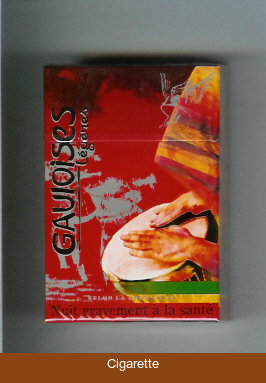 Gauloises with drum Legeres cigarettes hard box