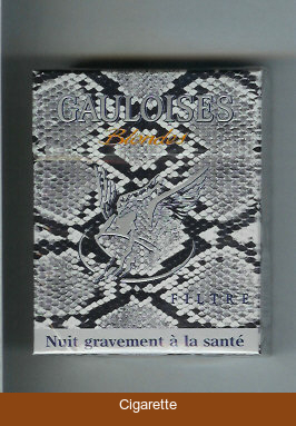 Gauloises Blondes Filtre 25s grey hard box cigarettes