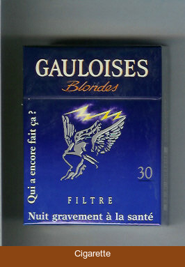 Gauloises Blondes Filtre Qui a Encore Fait Ca ' Blue 30s cigarettes hard box