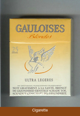 Gauloises Blondes Ultra Legeres 25s Cigarettes hard box
