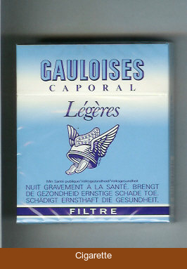 Gauloises Caporal Legeres Filtre 25s cigarettes hard box