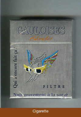 Gauloises Blondes Filtre Qui a Encore Fait Ca ' grey 25s cigarettes hard box