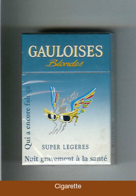 Gauloises Blondes Cigarettes Qui a Encore Fait Ca ' Super Legeres hard box