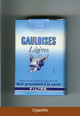 Gauloises Legeres Filtre cigarettes soft box