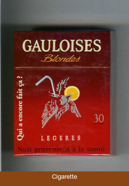 Gauloises Blondes cigarettes Legeres Qui a Encore Fait Ca ' 30s hard box