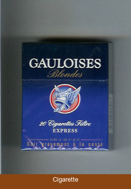 Gauloises Blondes Express Cigarettes hard box