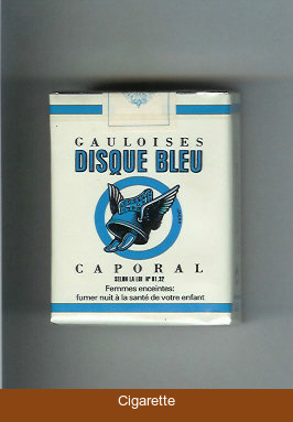 Gauloises Disque Bleu Caporal cigarettes soft box
