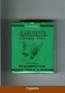 Gauloises Caporal Doux Filtre green cigarettes soft box