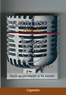 Gauloises Blondes cigarettes Legeres 25s grey hard box