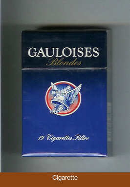 Gauloises Blondes Cigarettes hard box