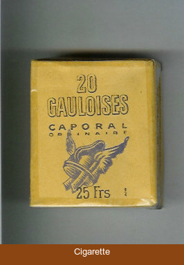 Gauloises Caporal Ordinaire white cigarettes soft box