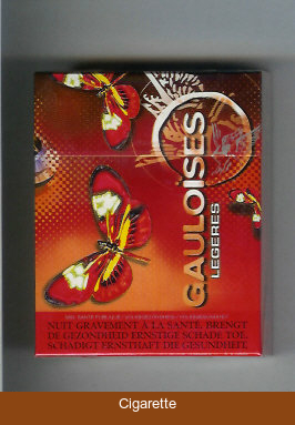 Gauloises Legeres 25s cigarettes hard box