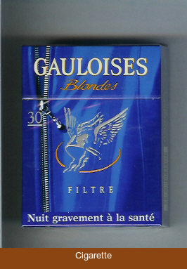 Gauloises Blondes Filtre 30s blue hard box cigarettes