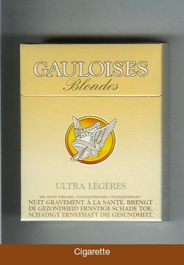 Gauloises Blondes 25s Ultra Legeres Cigarettes hard box