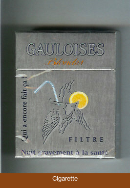 Gauloises Blondes cigarettes Filtre Qui a Encore Fait Ca ' grey 25s hard box