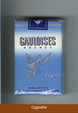 Gauloises Brunes Legeres cigarettes soft box