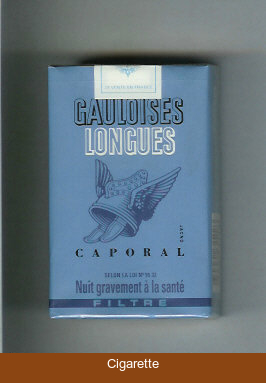 Gauloises Longues Caporal Filtre cigarettes soft box