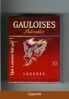 Gauloises Blondes Legeres Qui a Encore Fait Ca ' 30s cigarettes hard box