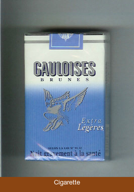 Gauloises Brunes Extra Legeres cigarettes soft box
