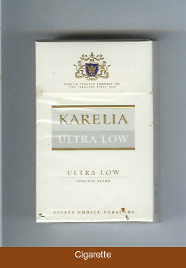 Karelia Ultra Low Ultra Low Virginia Blend cigarettes hard box