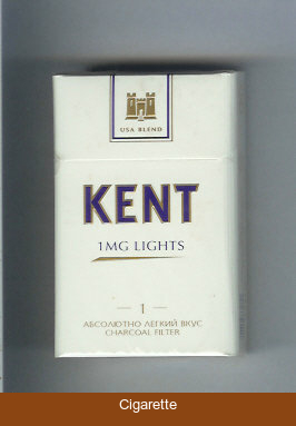 Kent USA Blend 1 mg Lights 1 Absolyutno Legkij Vkus T Charcoal Filter cigarettes hard box