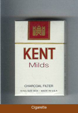 Kent Milds Charcoal Filter cigarettes hard box