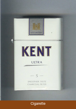 Kent USA Blend Ultra 5 Smoosher Taste Charcoal Filter cigarettes hard box