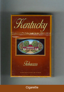 Kentucky Tobaccos American Blend cigarettes hard box