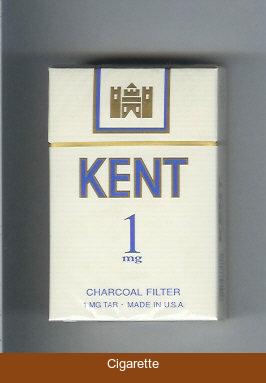 Kent 1 mg Charcoal Filter cigarettes hard box
