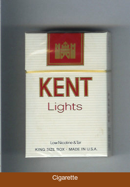 Kent Lights cigarettes hard box