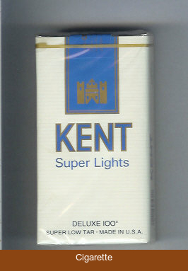 Kent Super Lights Deluxe 100s cigarettes soft box