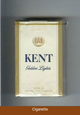 Kent Golden Lights cigarettes soft box