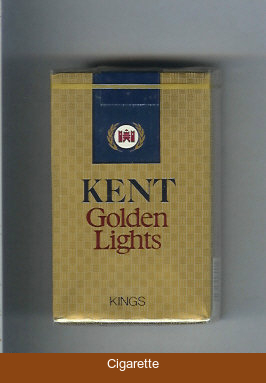 Kent Golden Lights kings cigarettes soft box