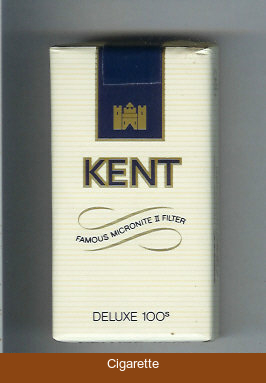 Kent Famous Micronite II Filter Deluxe 100s cigarettes soft box