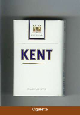 Kent USA Blend Charcoal Filter white and white cigarettes hard box
