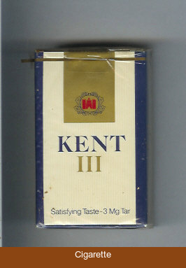 Kent III cigarettes soft box