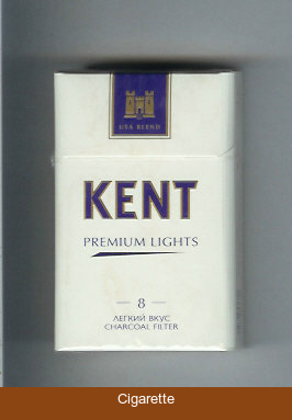 Kent USA Blend Premium Lights 8 Legkij Vkus T Charcoal Filter cigarettes hard box