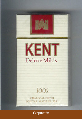 Kent Deluxe Mild Charcoal Filter 100s cigarettes hard box