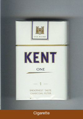 Kent USA Blend One 1 Smooshest Taste Charcoal Filter cigarettes hard box