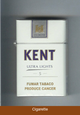 Kent USA Blend Ultra Lights 5 cigarettes hard box