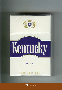 Kentucky Lights cigarettes hard box