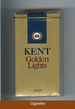 Kent Golden Lights 100s cigarettes soft box