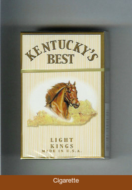 Kentucky's Best Light cigarettes hard box