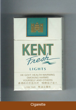 Kent Fresh Lights cigarettes hard box