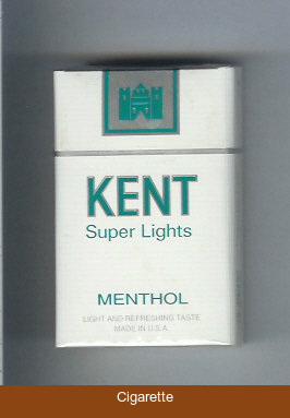 Kent Super Lights Menthol cigarettes hard box